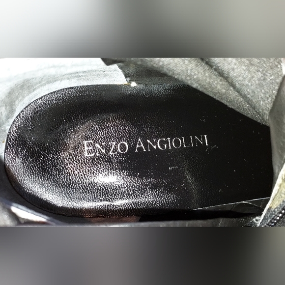 Enzo Angiolini Billion Black Fabric Tall Boots Size 10M NWOB - Picture 9 of 10